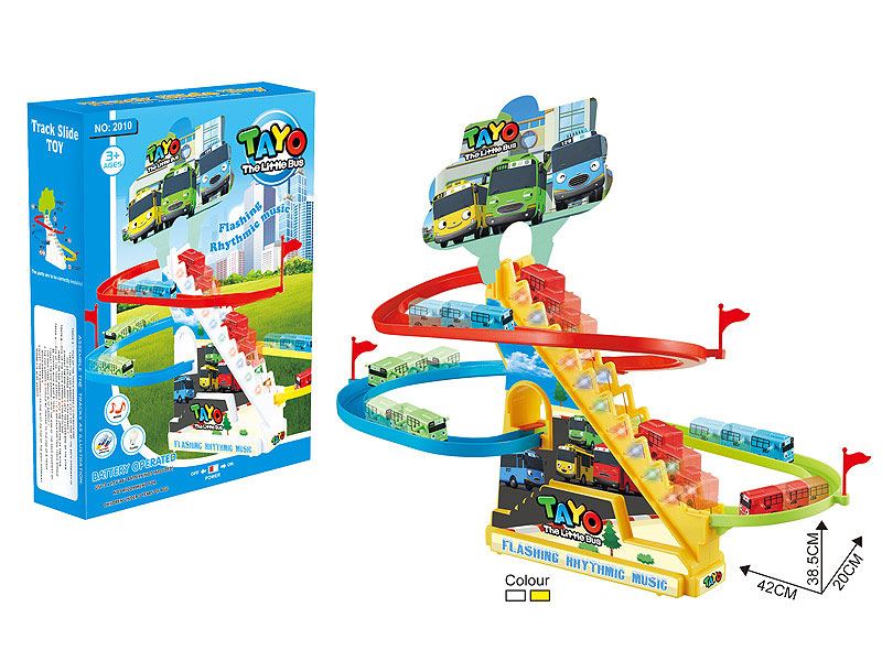 B/O Track Ladder Bus W/L_S(2C) toys