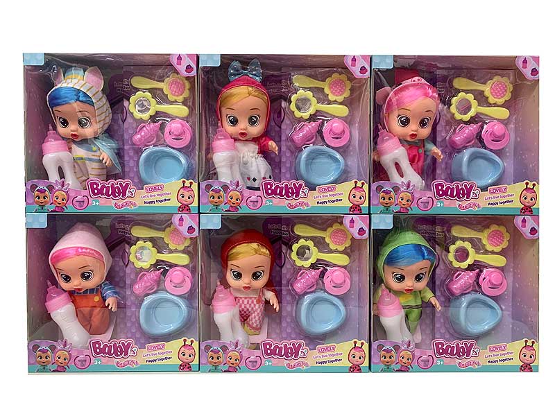 8inch Crying Baby Set W/S_M(6S) toys