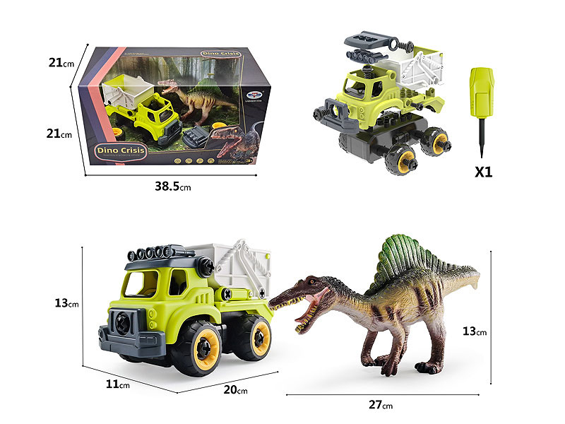 Diy Truck &  Dorsal Spinosaurus toys